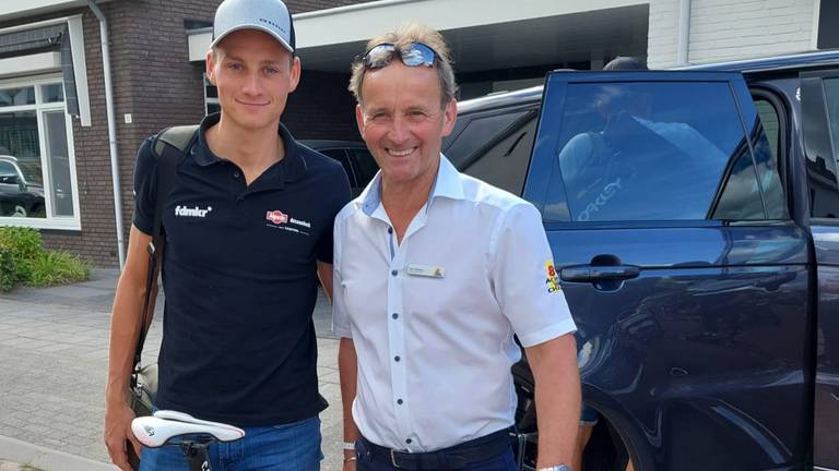 Mart Verhees  en Mathieu  van der Poel bij de Acht van Chaam