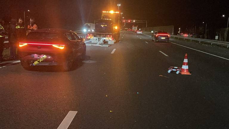 Een deel van de A2 was bij Boxtel dicht (foto: Rijkswaterstaat).