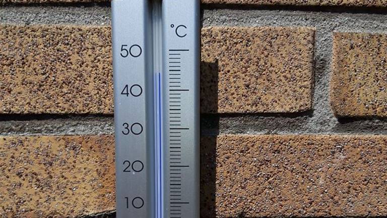 De thermometer van Lianne Castelijns uit Bladel gaf 44 graden aan.