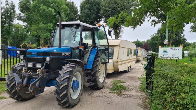 Camping ontruimd vanwege hoogwater