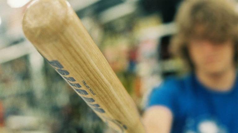 Een honkbalknuppel (archieffoto: Alexander Redmon).  