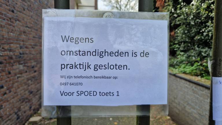 Patiënten stonden de afgelopen maanden regelmatig voor een gesloten deur. 