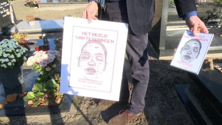 Een tekening van het 'Meisje van Teteringen' (foto: Raoul Cartens)