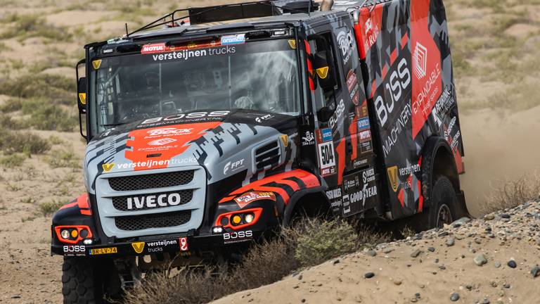 Vick Versteijnen in actie tijdens de Dakar Rally 2023