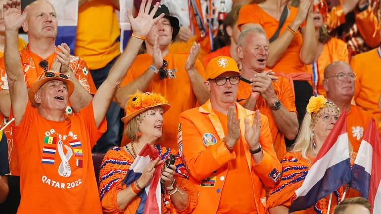 Oranjefans in Qatar (foto: ANP).