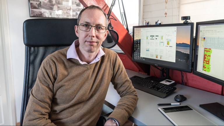 Natuurkundedocent Martijn Leensen.