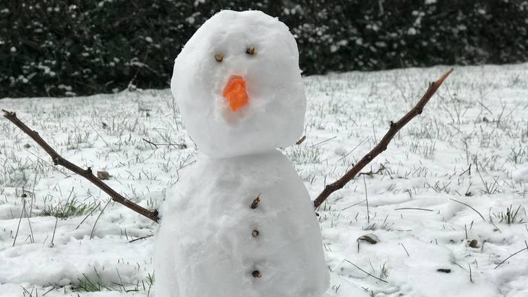 Bijna precies twee jaar geleden maakten Kim en Debbie deze mini-Olaf.
