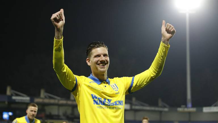 Michiel Kramer was de matchwinner tijdens RKC Waalwijk-Vitesse (foto: ANP 2023/Bart Stoutjesdijk).