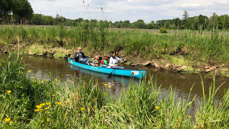 Tussen de Belgische grens en de Venbergse watermolen mag vanaf maandag niet gevaren worden (Foto: Imke van de Laar) 