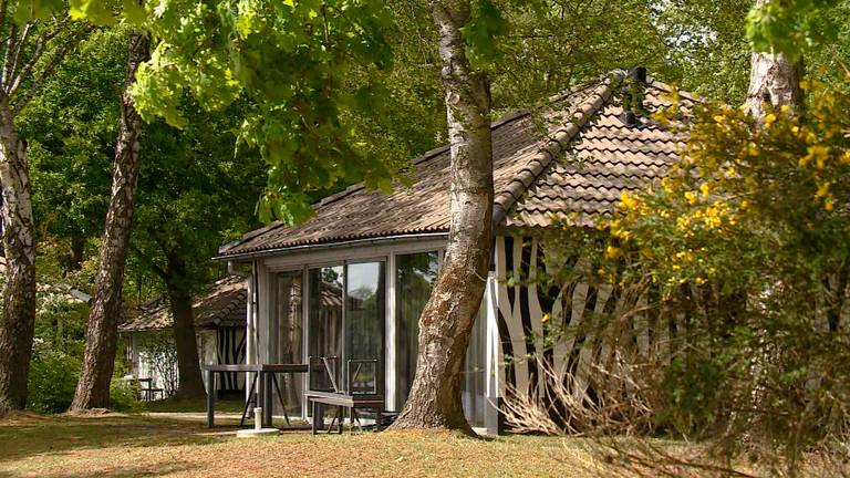 Een vakantiehuis in de Beekse Bergen (foto: Omroep Brabant)