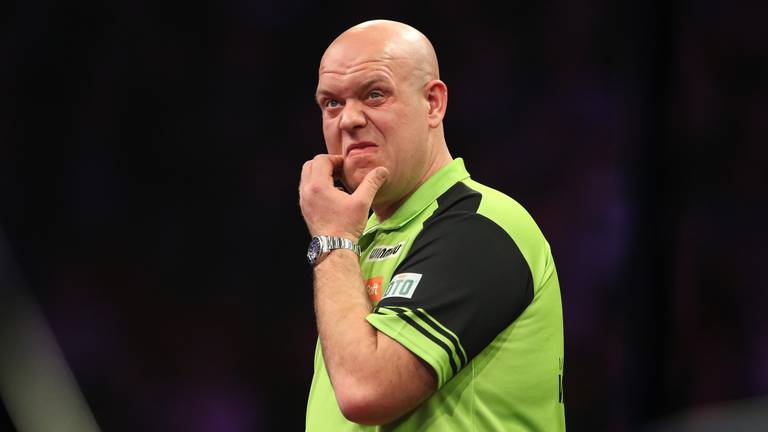 Ontgoocheling bij Michael van Gerwen (foto: PDC).