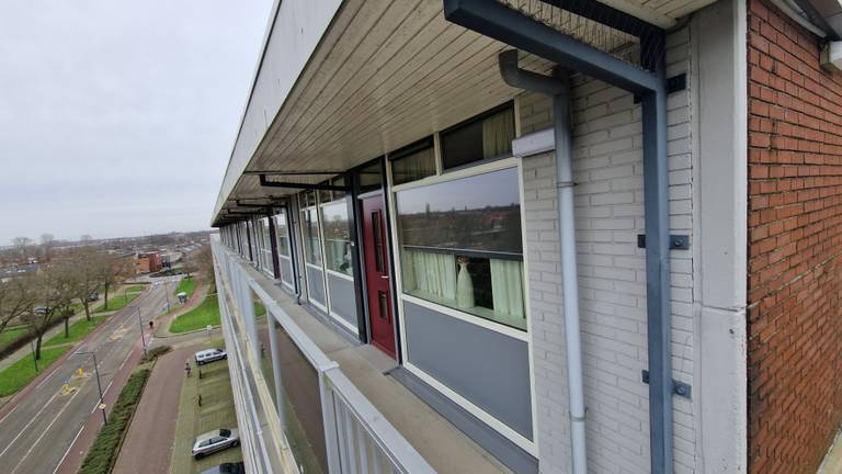 Het flatgebouw aan de Rijnstraat in Den Bosch (foto: Noël van Hooft)