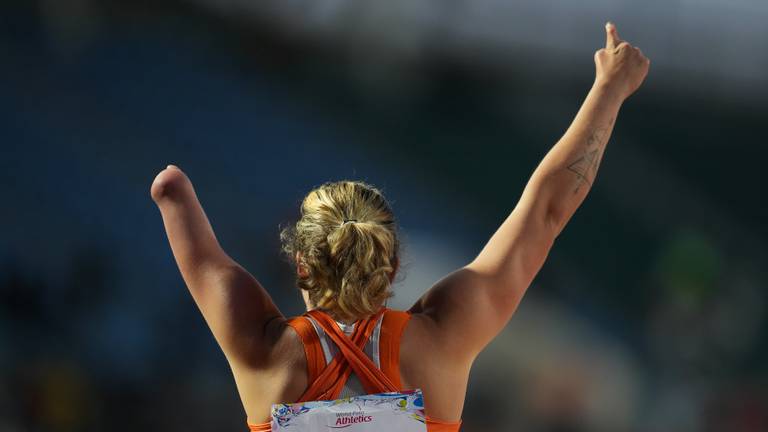 Marlène van Gansewinkel tijdens het WK 2024. (Foto: Kenichiro Ogane, ANP)