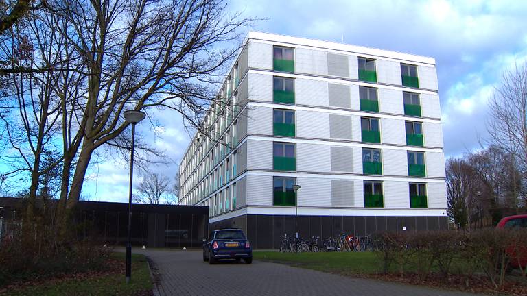 De studentenflat aan de Vijfhagen in Breda (foto: Omroep Brabant).