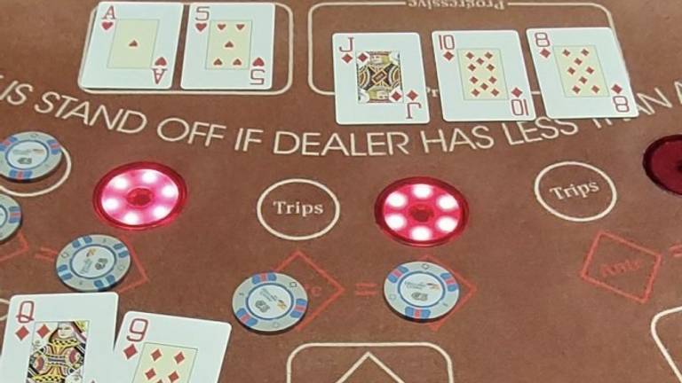 De man had een straight flush (foto: Holland Casino).