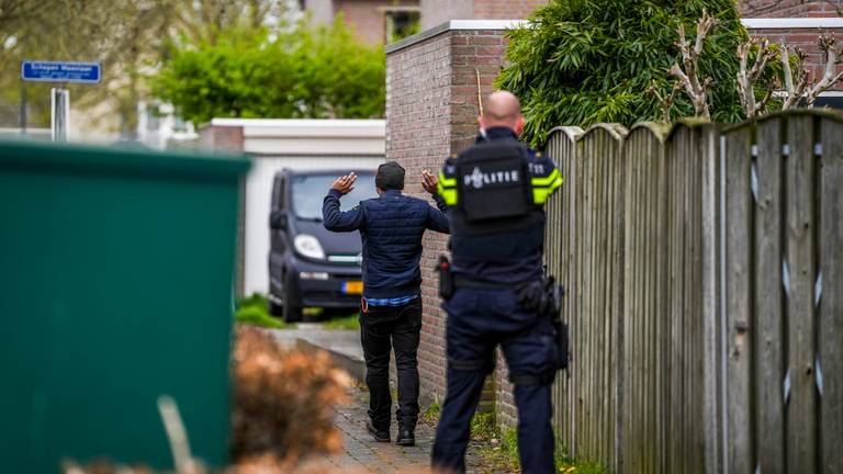 De arrestatie in beeld (foto: SQ Vision).