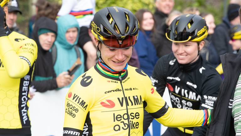 Marianne Vos na haar overwinning in België. (Foto: Dick Soepenberg)