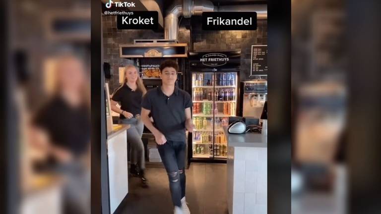 Kroket of frikandel? (foto: Friethuys Oss/TikTok)