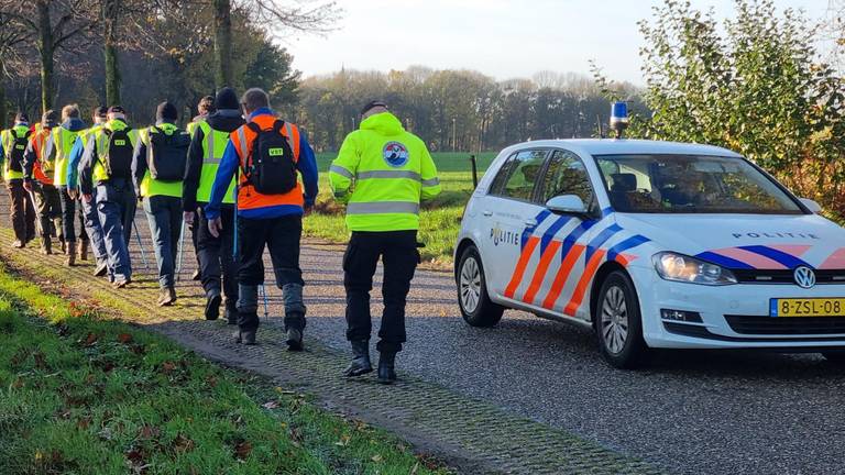 Het Veteranen Search Team aan het werk (archieffoto).