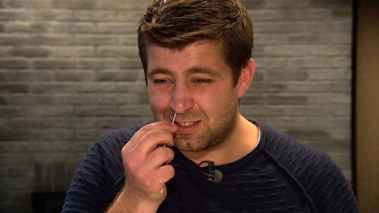 Een corona-zelftest.