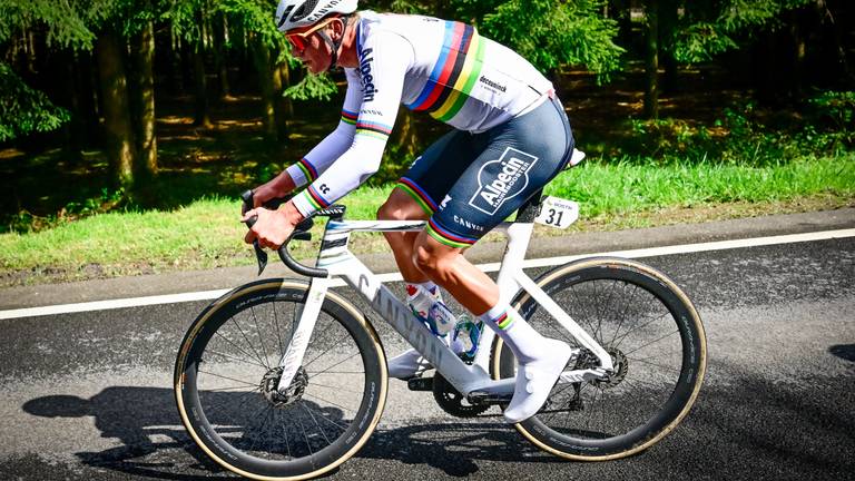 De fiets van Van der Poel werd samen met vijf andere fietsen gestolen (foto: ANP).