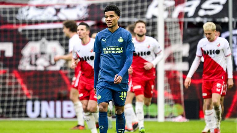 In Utrecht komt de zegereeks van PSV ten einde (foto: ANP/Olaf Kraak).