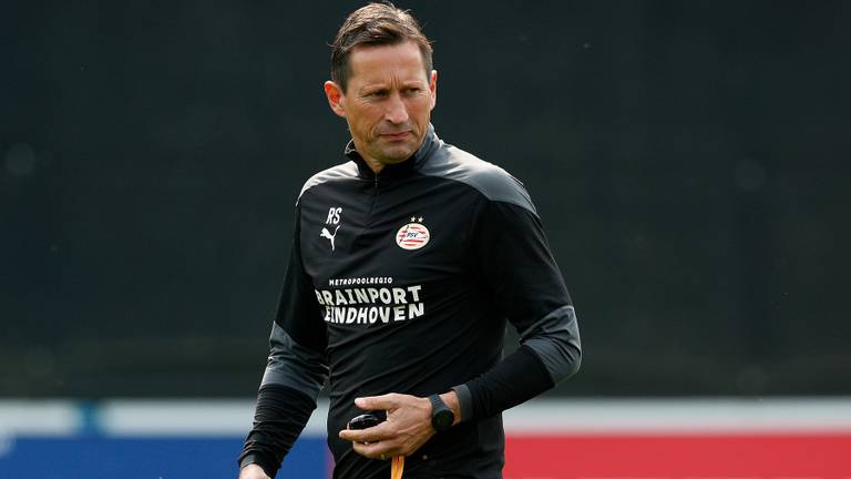 PSV-trainer Roger Schmidt (foto: ANP).