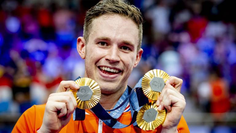 Drie keer goud in Parijs: de hattrick is compleet voor Harrie Lavreysen(archieffoto: ANP/Hollandse Hoogte).