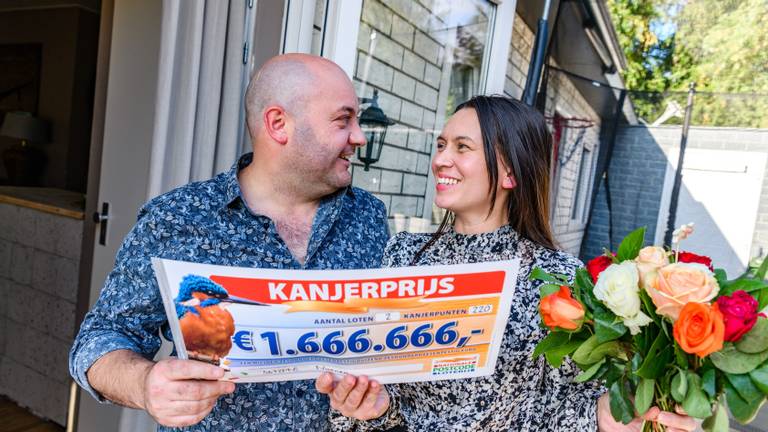 Jolanda en Mario winnen 1.666.666 euro (foto: Roy Beusker Fotografie/Amy van Leiden).