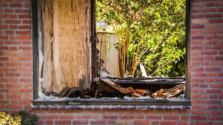 Het getroffen huis (foto: Sem van Rijssel / SQ Vision).