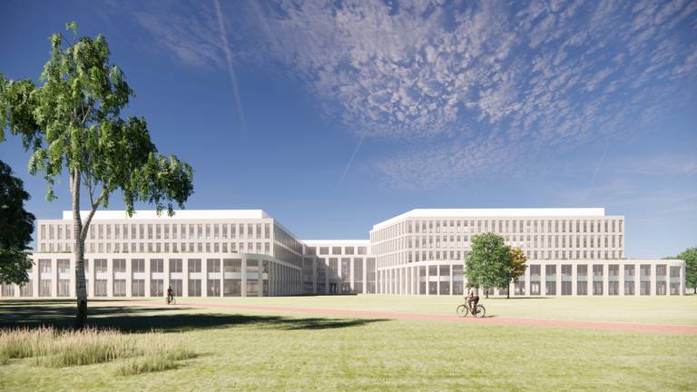 Schets van het nieuwe ziekenhuis in Roosendaal (Beeld: Bravis).