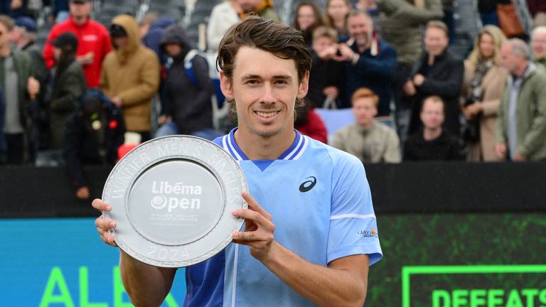 Alex de Minaur won vorig jaar in Rosmalen. (Foto: Libéma Open/Edwin Verhoef)