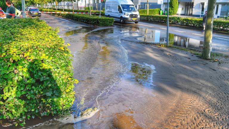 Flinke wateroverlast in Aalst. (Foto: Rico Vogels/SQ Vision Mediaprodukties)