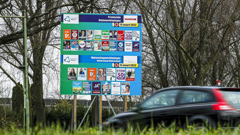 De 20 partijen die dit jaar meedoen aan de Provinciale Statenverkiezingen in Brabant (Foto: ANP).
