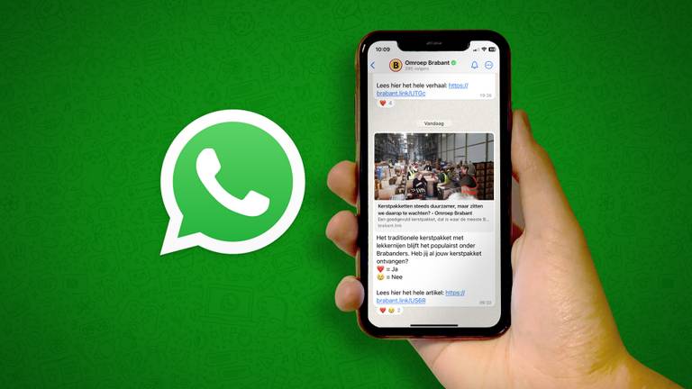 Omroep Brabant nu ook te volgen via WhatsApp-kanaal.