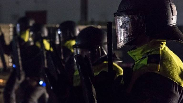 De ME stond al klaar (foto: politie.nl).