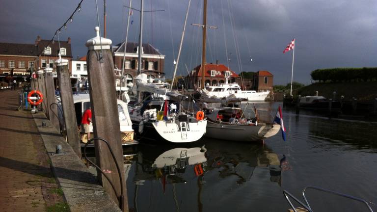 De jachthaven in Willemstad.