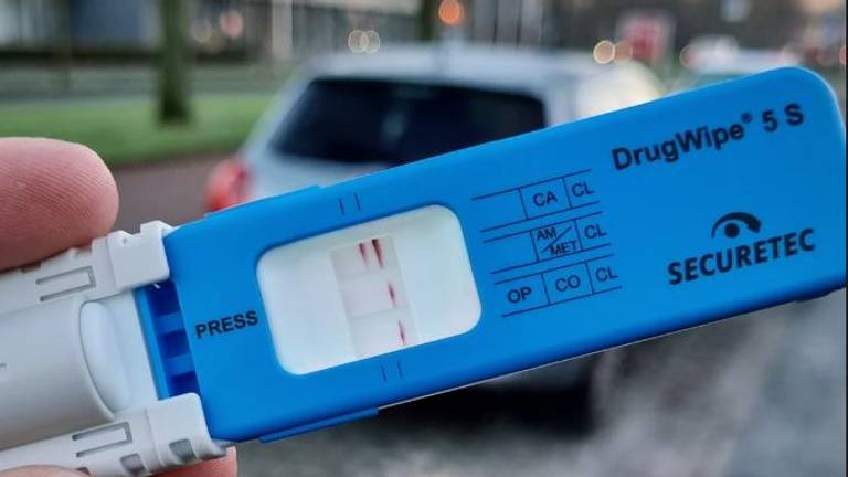 Niet de drugstest uit dit verhaal (foto: Politie Langstraat).