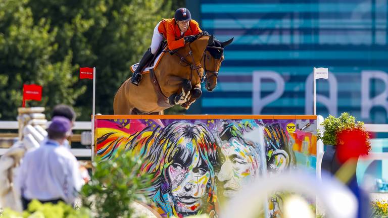 Maikel van der Vleuten op weg naar het podium (Foto: ANP) 