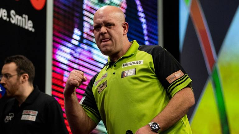 Michael van Gerwen op dreef (foto: PDC).