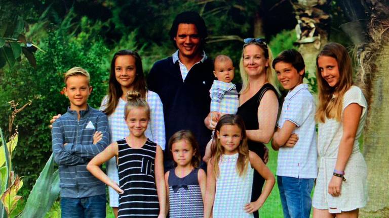 Het gezin bestaat telt acht kinderen (foto uit 2018)