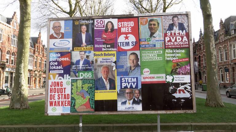 In Den Bosch komen zestien partijen in de gemeenteraad.