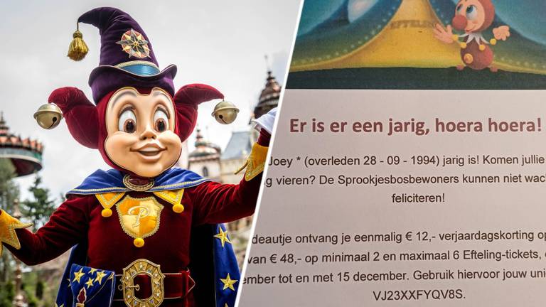 Moeder van overleden kind krijgt verjaardagskaartje van de Efteling 
