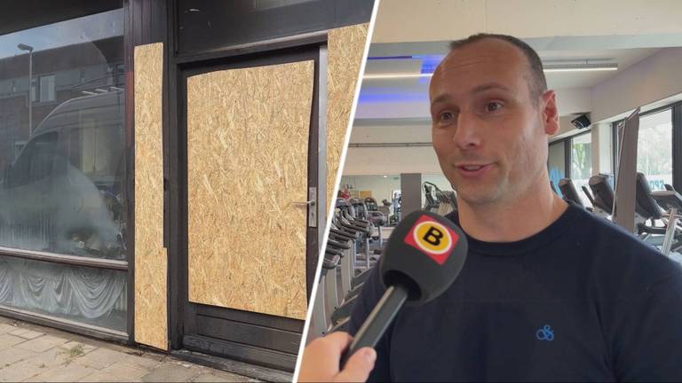 Stefan zijn sportschool staat vol rook. (foto: Omroep Brabant)