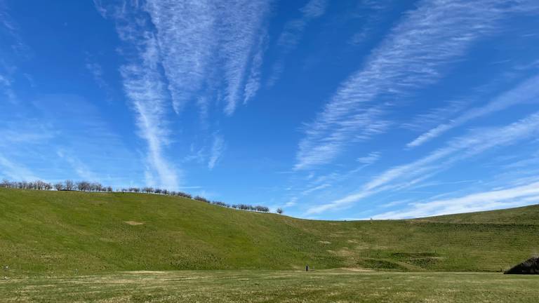 De oude afvalberg op landgoed Gulbergen (Foto: Alice van der Plas).