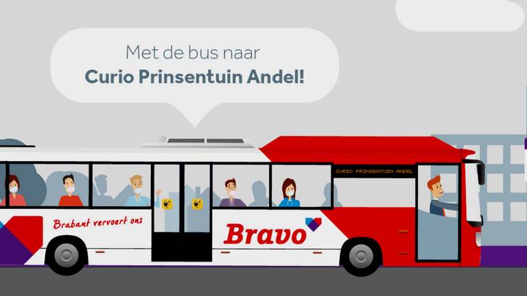 Met de bus naar Curio prinsentuin in Andel (Foto: Arriva) 