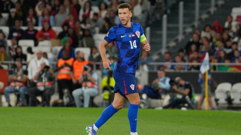 Ivan Perisic in het shirt van Kroatië (foto: ANP).