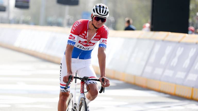 Mathieu van der Poel had een zware dag in Dwars door Vlaanderen (foto: OrangePictures).