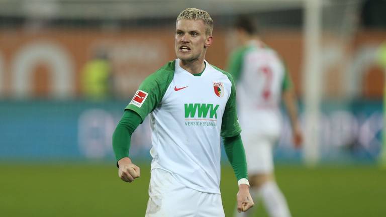 Philipp Max in actie voor FC Augsburg. (Foto: OrangePictures)