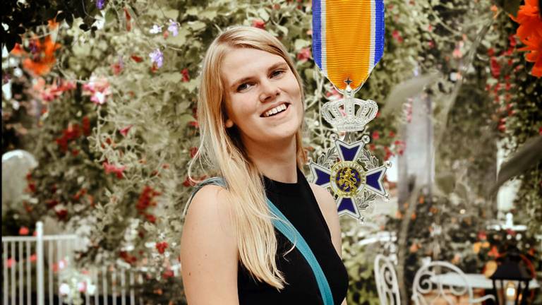 Romy van Dongen is blij met de lintjesregen en Koningsdag (foto: Djatzia de Jong-Snijder).